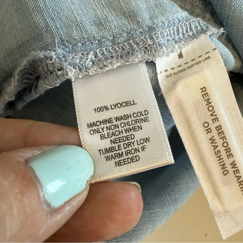 Lou & Grey Light Blue Wrap Dress - Picture 11 of 14